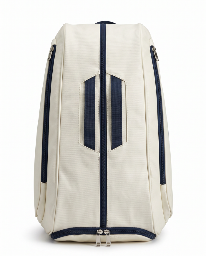 Custom Tour Backpack, White & Navy