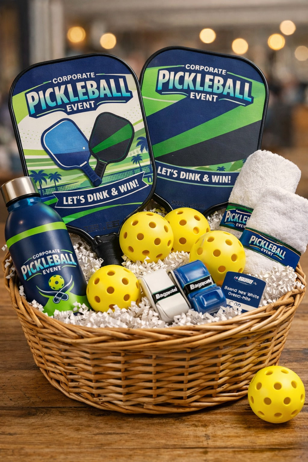 Custom Pickleball paddles, balls and gear for events
