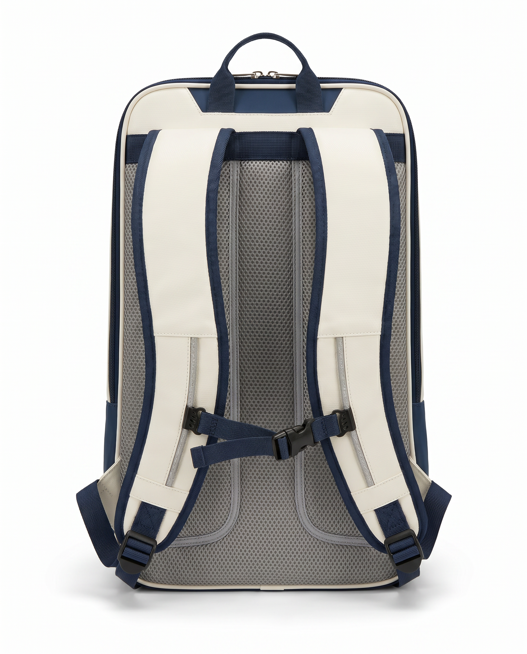 Custom Tour Backpack, White & Navy