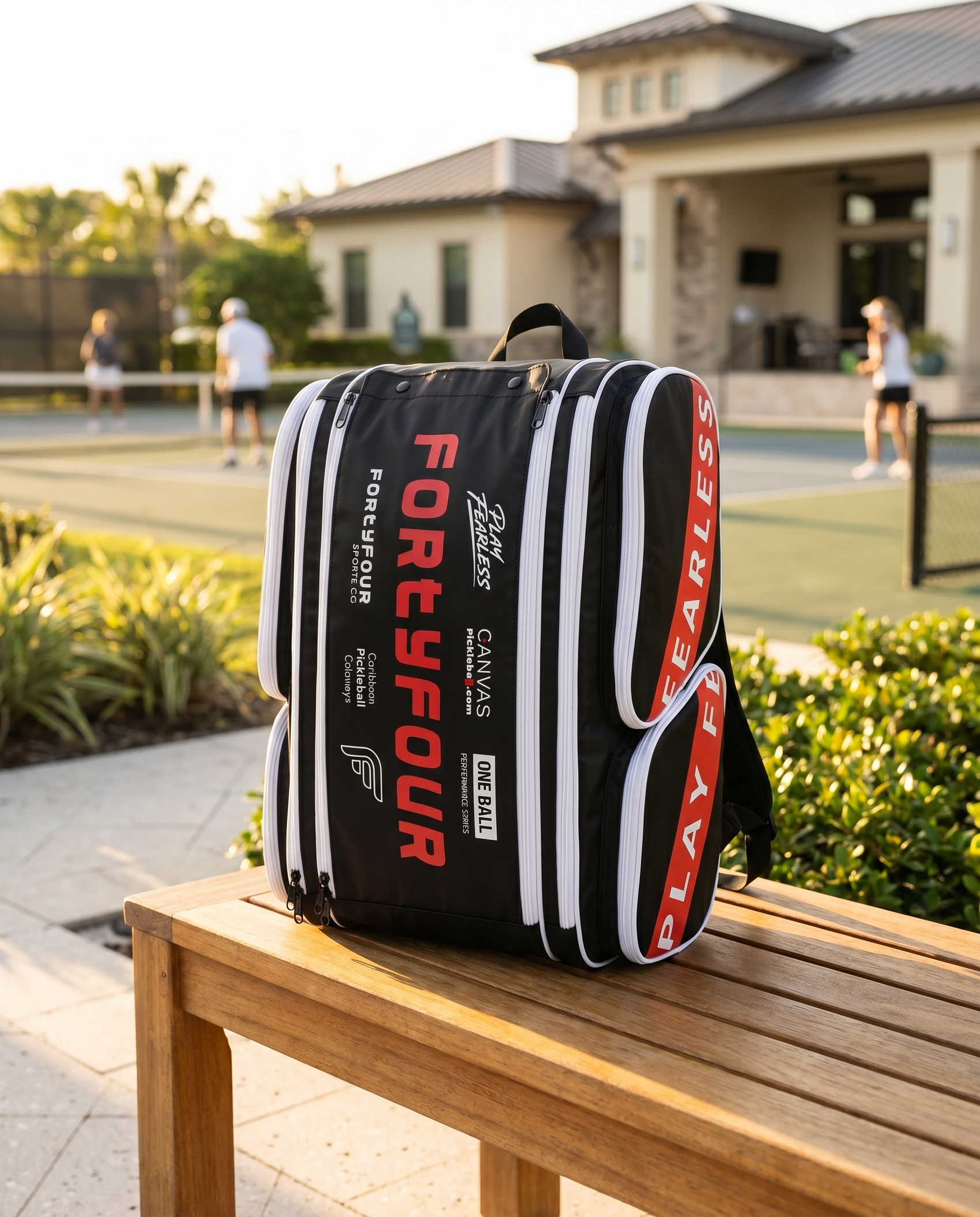 Custom Padel Bag, Black & White