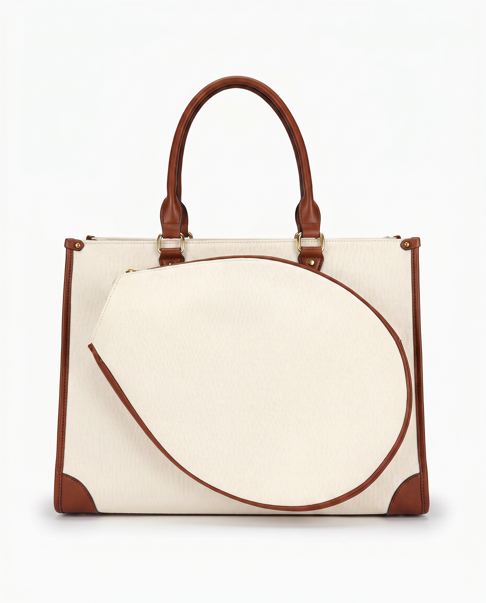 Custom Canvas Tennis Tote, Cream