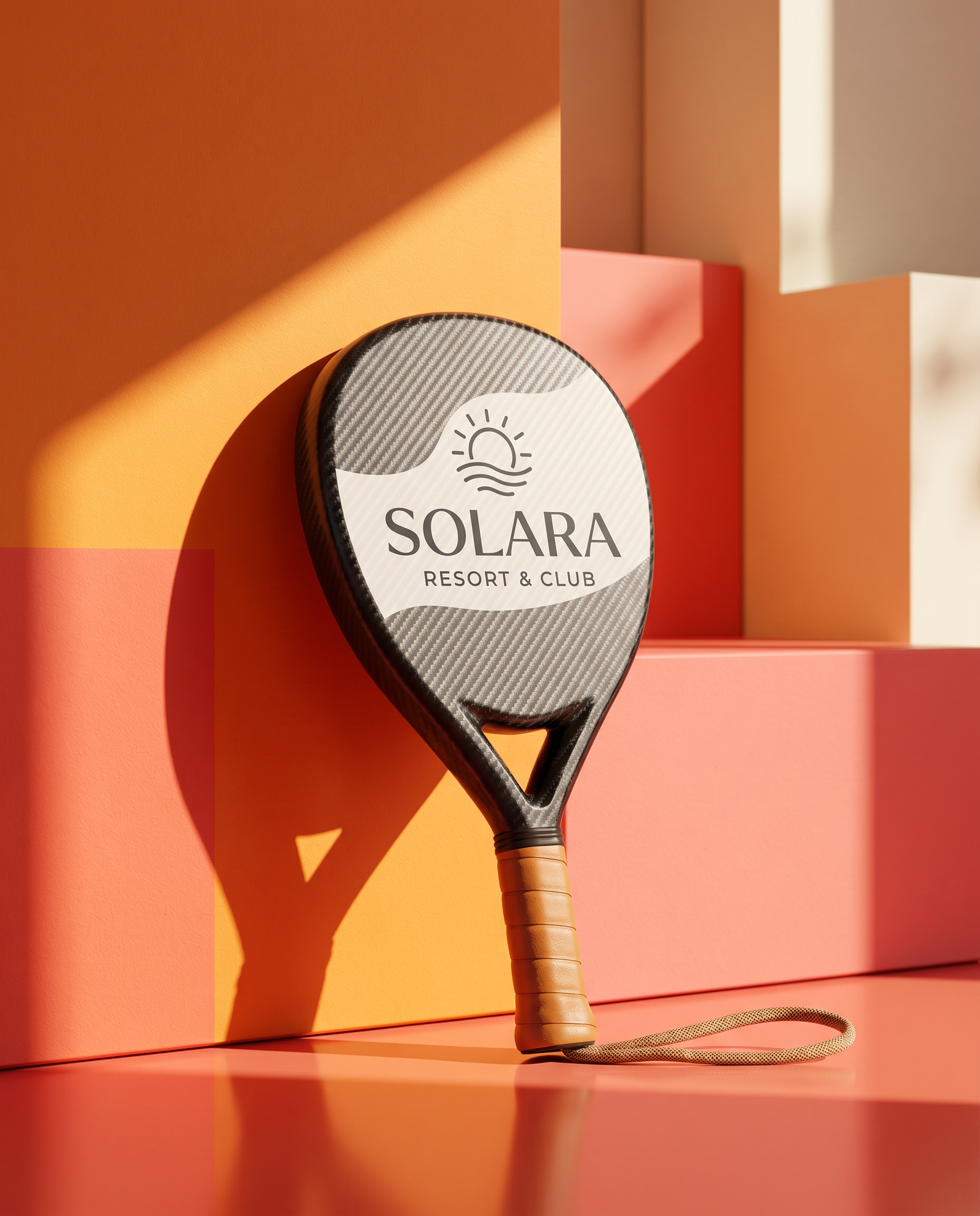 Branded resort padel paddle