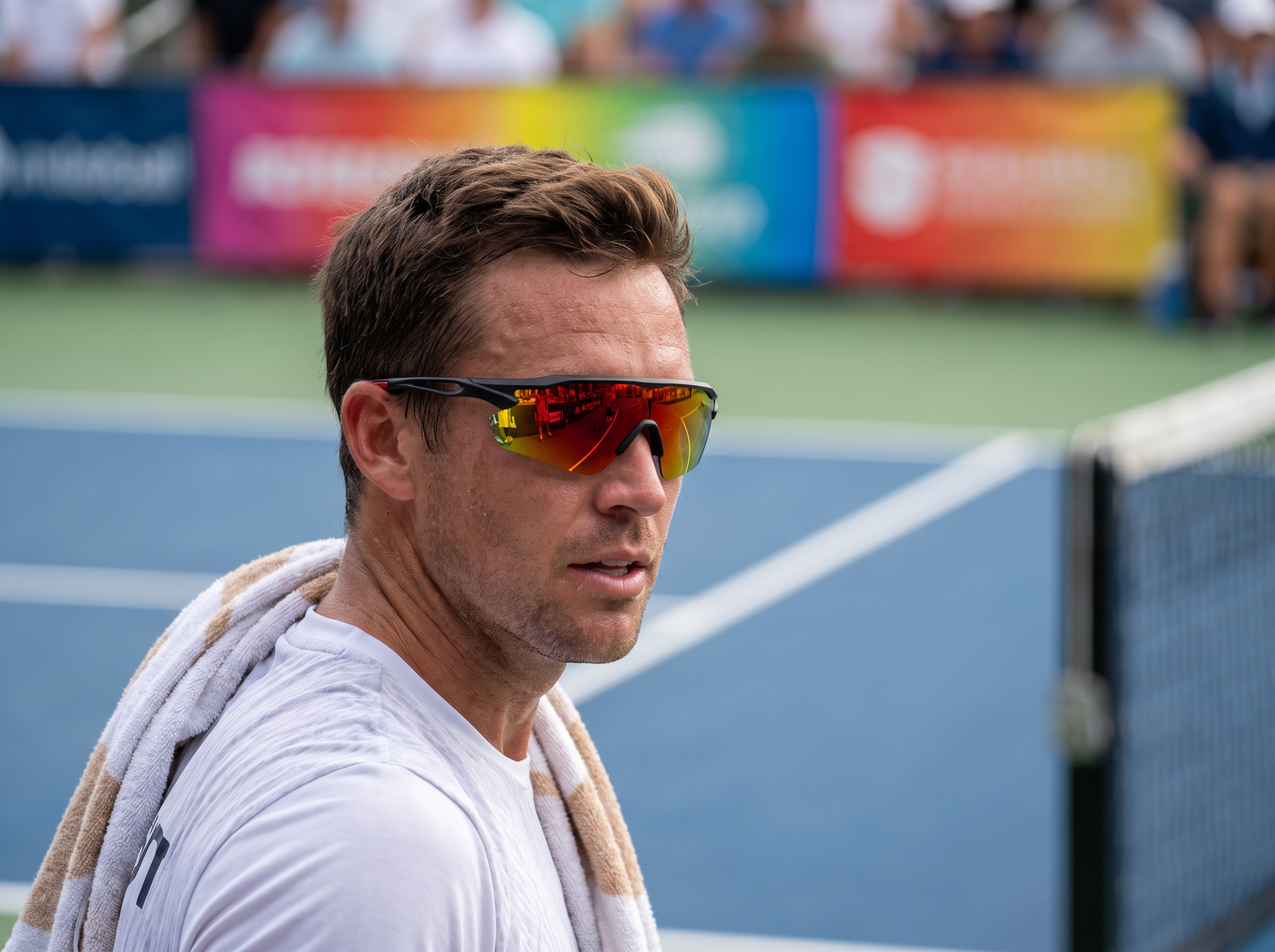 Pro athlete wearing Custom Sprint sunglasses