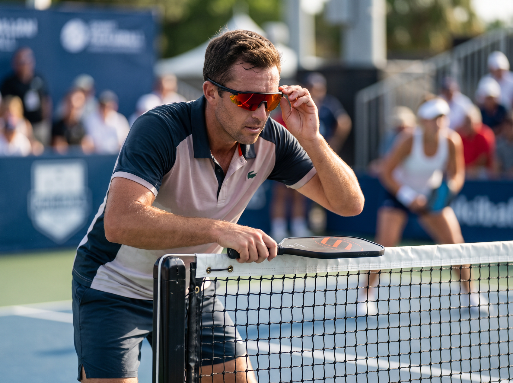 Pro athlete wearing Custom Velocity sunglasses