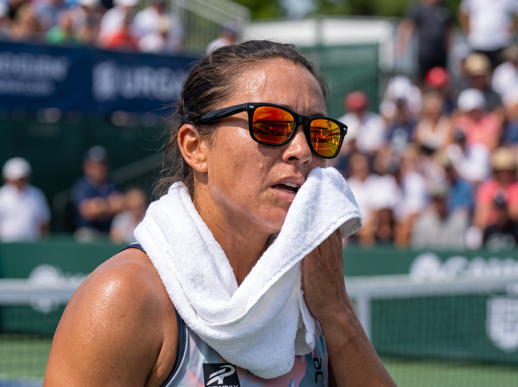 Pro athlete wearing Custom Weekend sunglasses